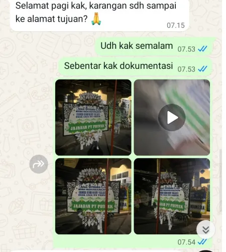 Pengiriman Papan Bunga Selamat Pondok Kacang Timur