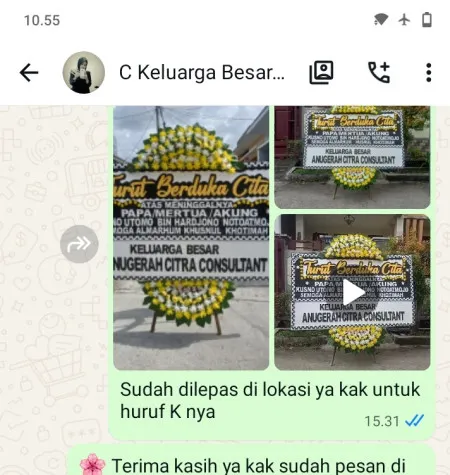 Pengiriman Papan Bunga Duka Pondok Kacang Timur
