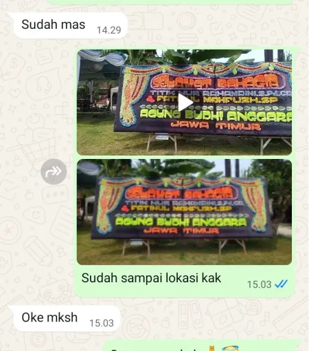 Pengiriman Papan Bunga Pondok Kacang Timur